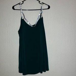 Plus-Size Torrid Glamorous Green Top (2X)